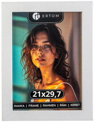 Ramka na zdjęcie 21x29,7 A4 biała klasyczna Vienna