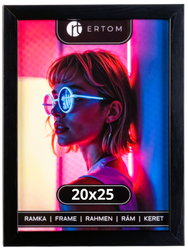 Ramka na zdjęcie 20x25 Alpina czarna drewniana