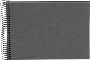 Album spirala Bella Vista ciemnoszara, 40 czarnych stron