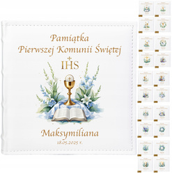 Album kieszeniowy 200 zdjęć 10x15 Pamiątka Komunii personalizacja