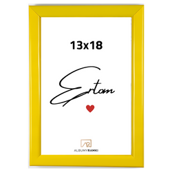 Ramka na zdjęcie 13x18 żółta
