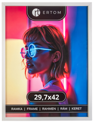 Ramka na zdjęcie 29,7x42 drewniana ALPINA biała