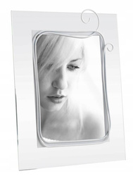 Ramka szklana na zdjęcie 13x18 biała Mascagni