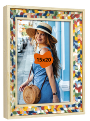 Ramka na zdjęcie 15x20 BOHO wielokolorowa Modern