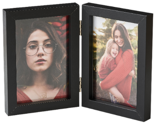 Ramka podwójna na 2 zdjęcia 15x23 czarna Multi-Swing