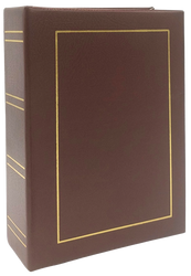 Album kieszeniowy na 100 zdjęć 10x15 Classic brąz czarne karty