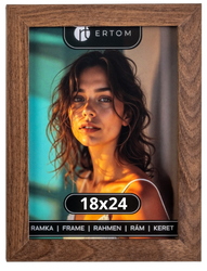 Ramka na zdjęcie 18x24 brązowa klasyczna Vienna