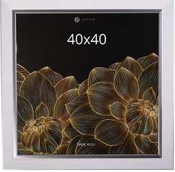 Ramka na zdjęcie 40x40 Gloria biała z tworzywa
