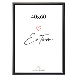 Ramka na duże zdjęcie, plakat 40x60 Line Style Black