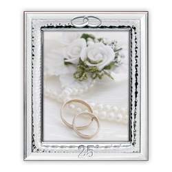 Ramka metalowa 25-lecie ślubu rocznica 10x15