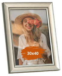 Ramka na zdjęcie 30x40 Sicilia srebrna Vintage