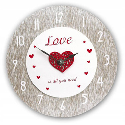 Zegar ścienny love walentynki prezent zakochani