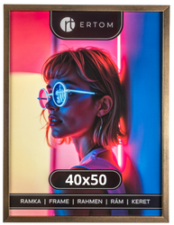 Ramka na zdjęcie 40x50 drewniana ALPINA stare złoto