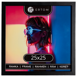 Ramka na zdjęcie 25x25 drewniana ALPINA czarna