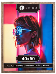 Ramka na zdjęcie 40x60 drewniana ALPINA dąb antyczny