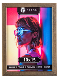 Ramka na zdjęcie 10x15 drewniana ALPINA stare złoto