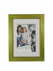 Ramka na zdjęcie 13x18 drewniana zielona TI-Natura