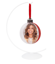 Stojak na bombkę biały wysokość 32cm Święta