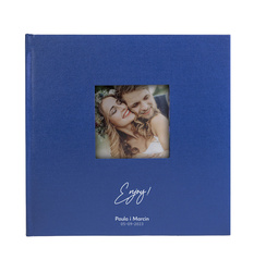 Album Belize Blue na 200 zdjęć 10x15 z okienkiem na okładce, personalizacja Podziękowania