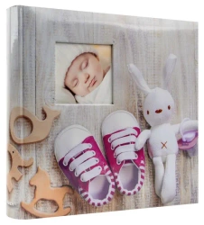 Album kieszeniowy 500 zdjęć 10x15 dziecięcy Króliczek róż