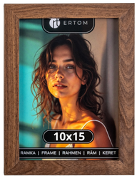 Ramka na zdjęcie 10x15 brązowa klasyczna Vienna