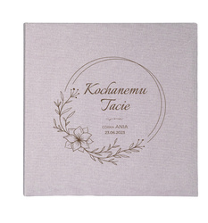 Album kieszeniowy na 500 zdjęć 10x15 Mustang Grey, personalizacja Dzień Taty