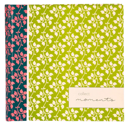 Album na 200 zdjęć 10x15 Moments zielony+wzorki