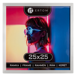 Ramka na zdjęcie 25x25 drewniana ALPINA biała