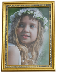 Ramka na zdjęcie 15x21 Camila Gold ze wzorkiem
