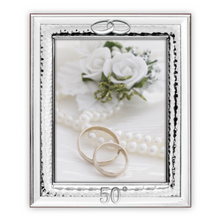 Ramka metalowa 50-lecie ślubu rocznica 15x20