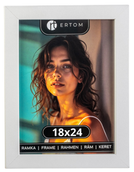 Ramka na zdjęcie 18x24 biała klasyczna Vienna