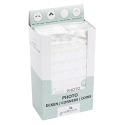 Foto rożki do zdjęć 252 szt. ozdobne białe