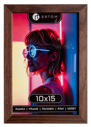 Ramka na zdjęcie 10x15 drewniana ALPINA brązowa