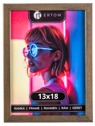 Ramka na zdjęcie 13x18 drewniana ALPINA stare złoto