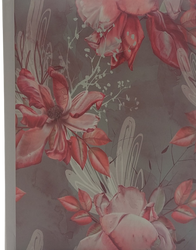 Album kieszeniowy na 200 zdjęć 10x15 kwiatowy szary