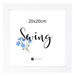 Ramka na zdjęcie 20x20 biała nowoczesna Multi-Swing MDF