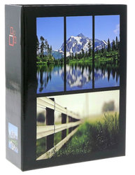 Album kieszeniowy 100 zdjęć 10x15 czarny z widokami