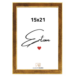 Ramka na zdjęcie 15x21 stare złoto