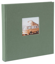 Album tradycyjny 60 białych stron Bella Vista szaro-zielona