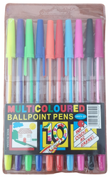 Kolorowe długopisy zestaw 10 kolorów, Stick