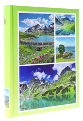 Album kieszeniowy 200 zdjęć 10x15 zielony z widokami