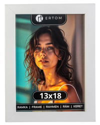 Ramka na zdjęcie 13x18 biała klasyczna Vienna