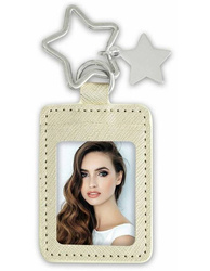 Brelok zdjęcie złoty upominek Walentynki