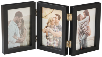 Ramka na zawiasach czarna potrójna 3x15x23 Multi-Swing