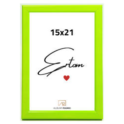 Ramka na zdjęcie 15x21 zielony limonkowy