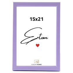 Ramka na zdjęcie 21x15 wąska 15x21 fioletowa