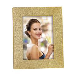 Ramka na zdjęcie 30x40 złoty brokat Glamour
