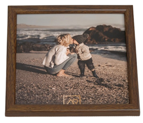 Ramka na zdjęcie, kwadratowa 30x30 brązowa, Loft