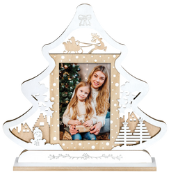 Ramka świąteczna w kształcie choinki na zdjęcie 10x15