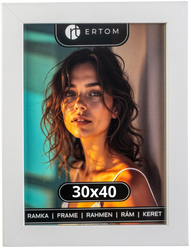 Ramka na zdjęcie 30x40 biała klasyczna Vienna